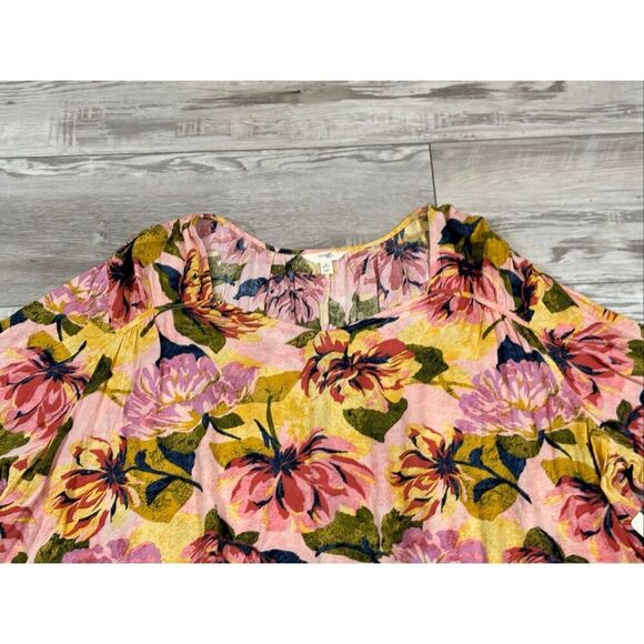 Terra & Sky full figure floral blouse plus size 4X - Picture 4 of 12